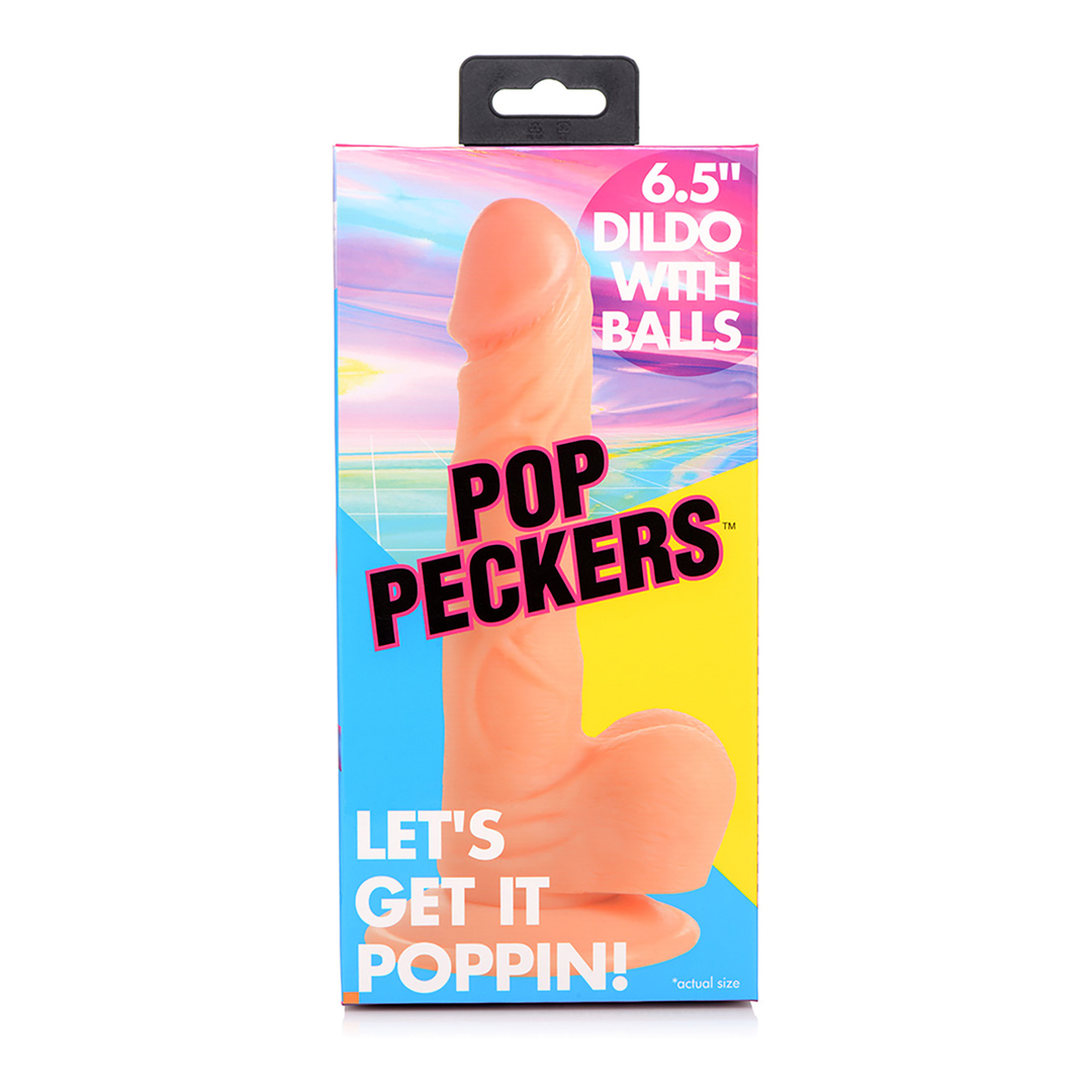 POP – Dildo met Ballen – 6.5 / 16.5 cm