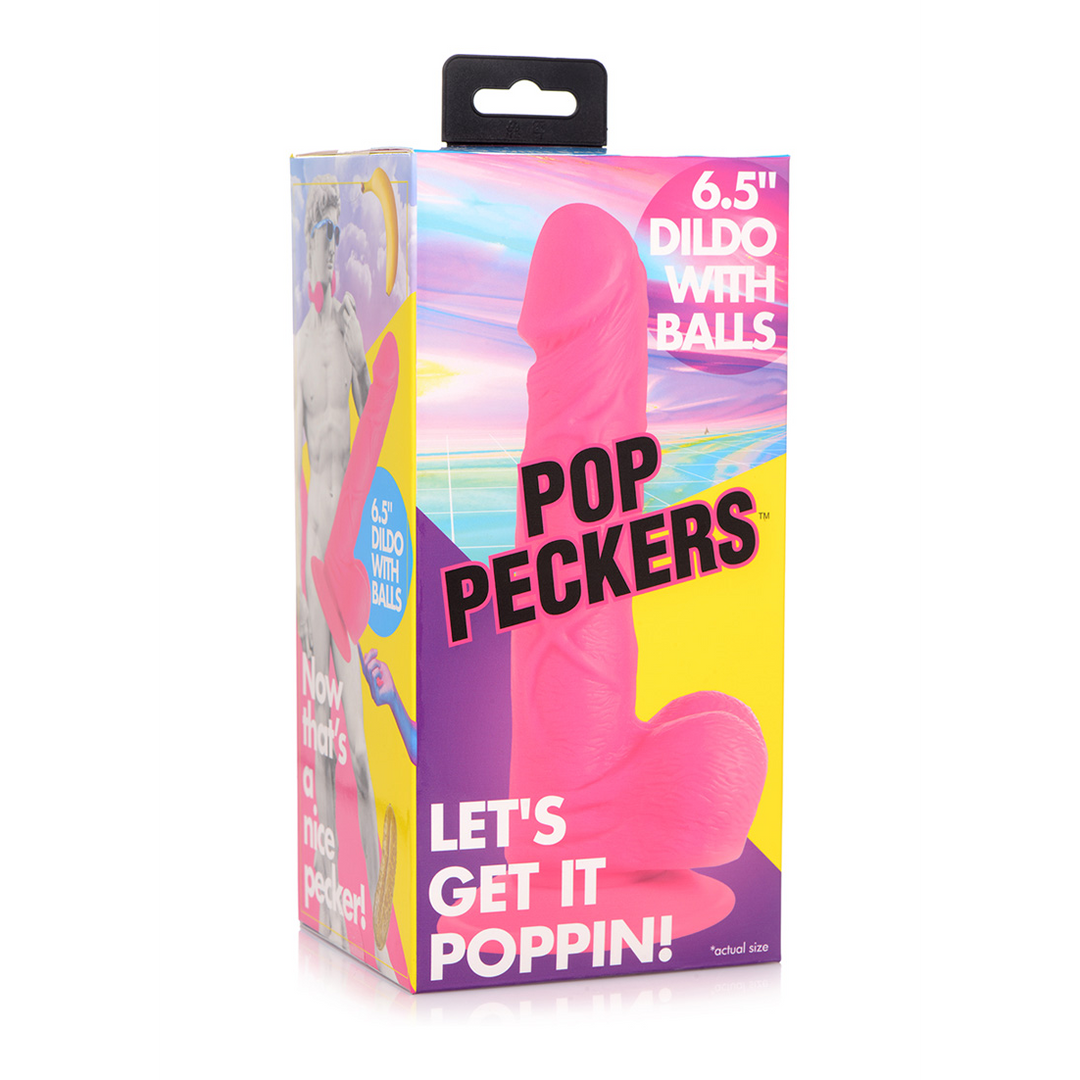 POP – Dildo met Ballen – 6.5 / 16.5 cm