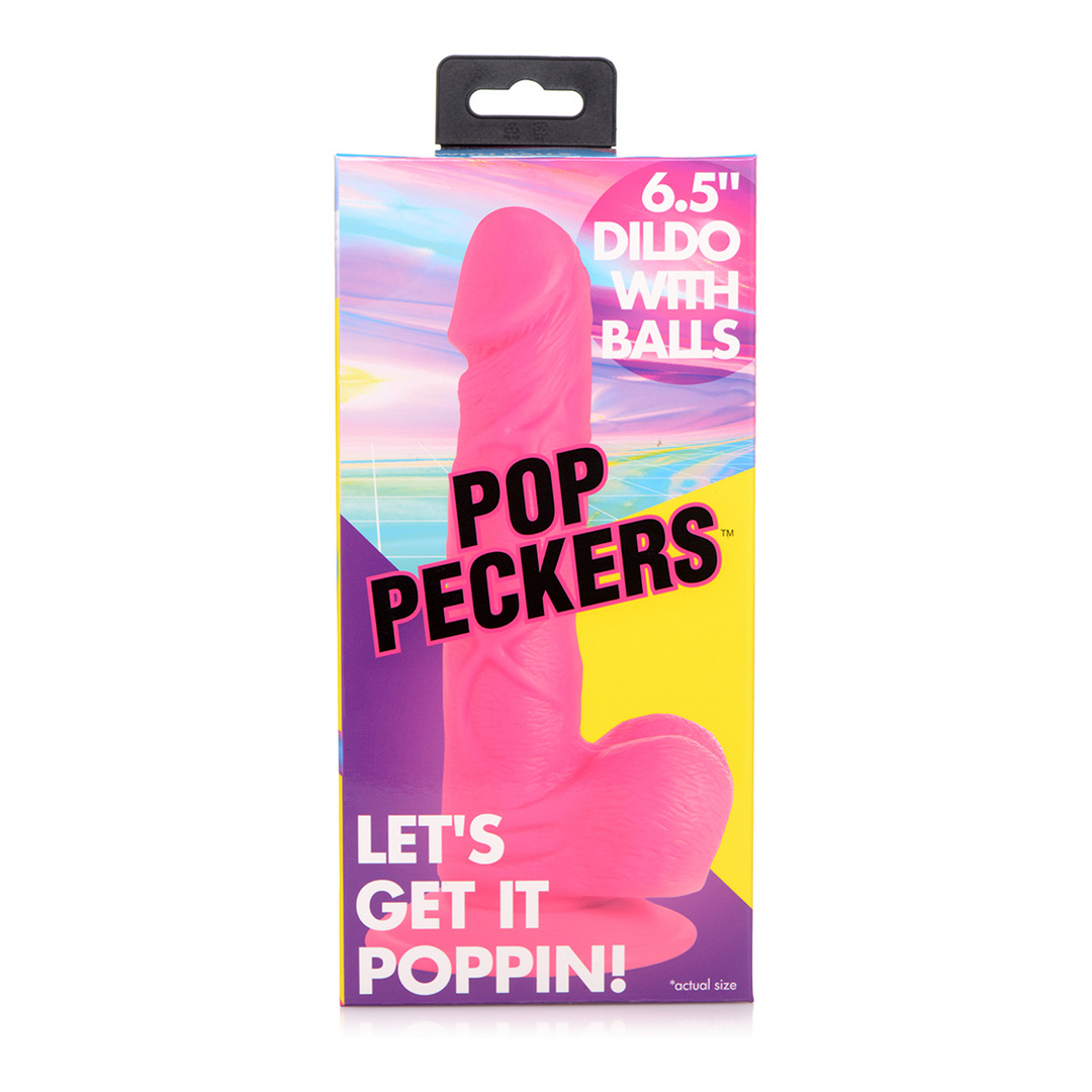 POP – Dildo met Ballen – 6.5 / 16.5 cm