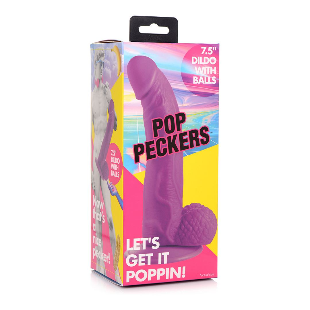 POP – Dildo met Ballen – 7.5 / 19 cm