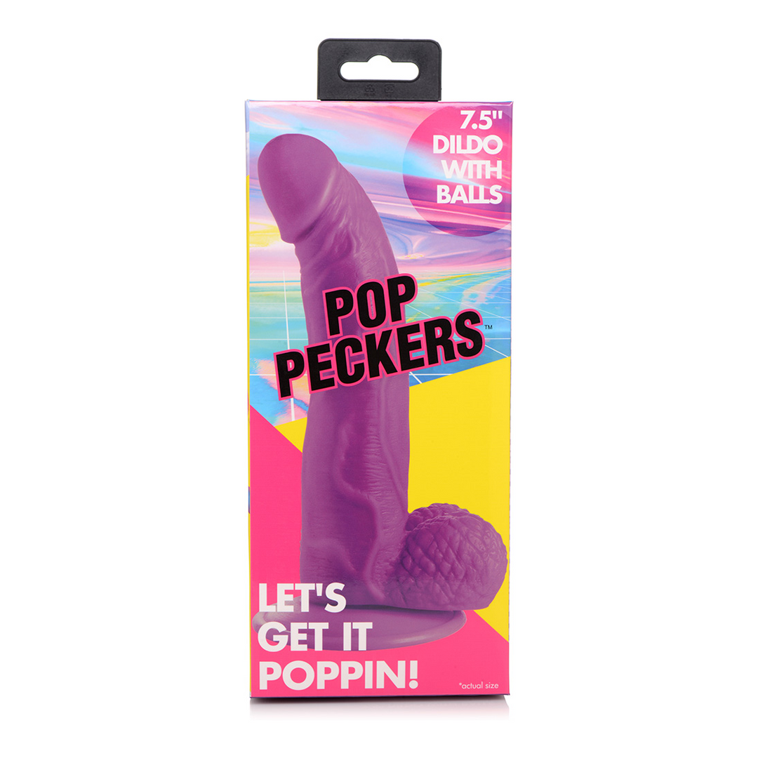 POP – Dildo met Ballen – 7.5 / 19 cm
