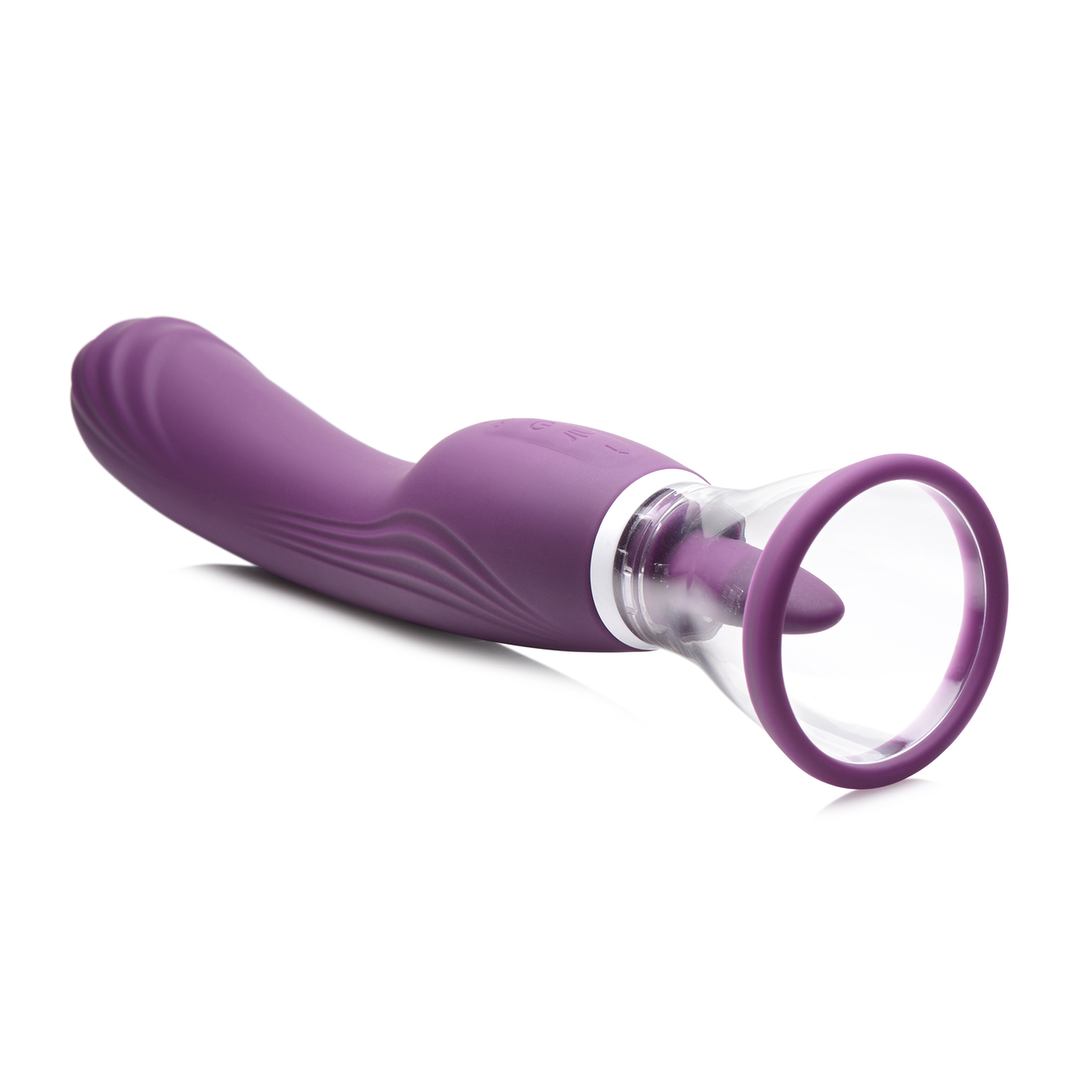 Lickgasm – 8x Licking en Sucking Vibrator – Paars