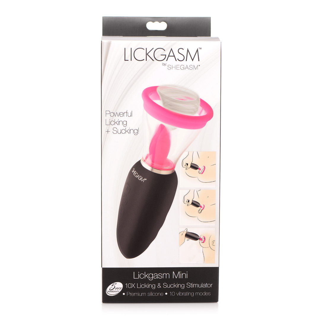 Lickgasm Mini – 10x Licking and Sucking Stimulator – Roze