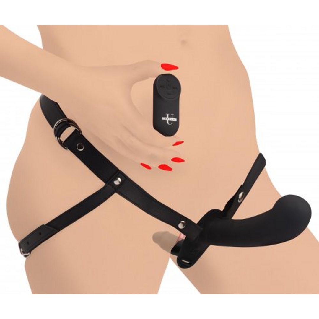 Double Diva – Dubbele Dildo met Harness en Afstandsbediening