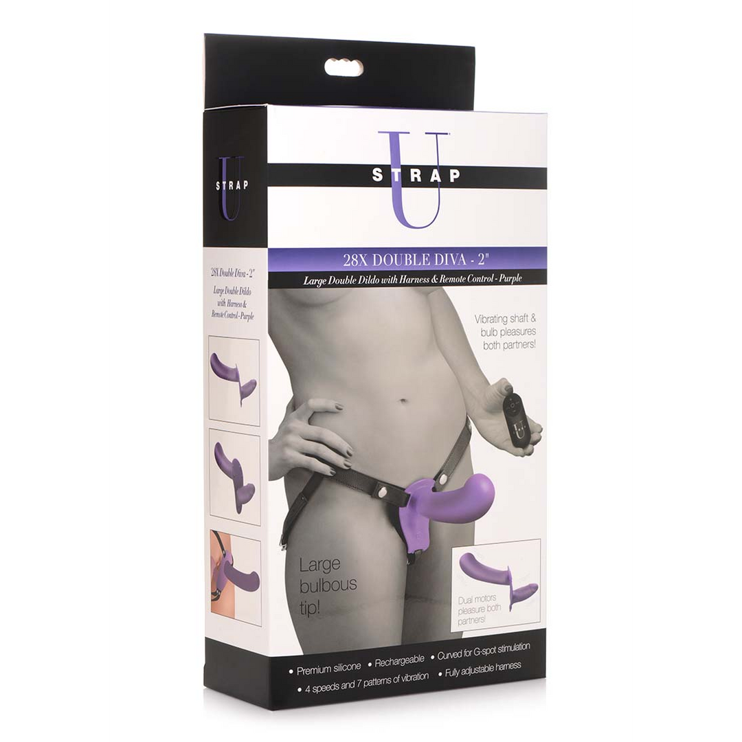 Double Diva – Double Dildo met Harness en Afstandsbediening