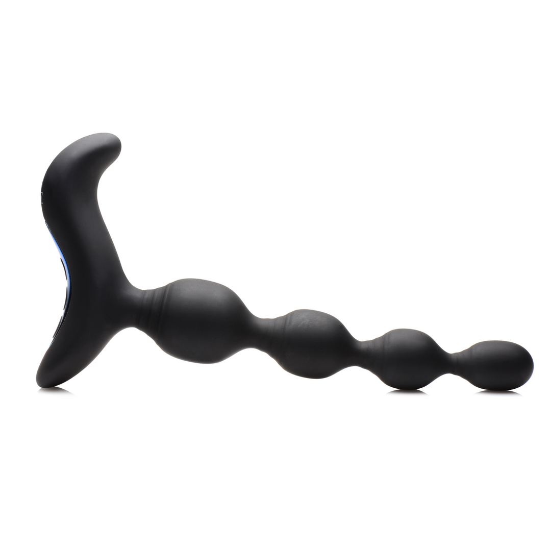 Vibrerende en E-Stim Silicone Anale Kralen met Afstandsbediening