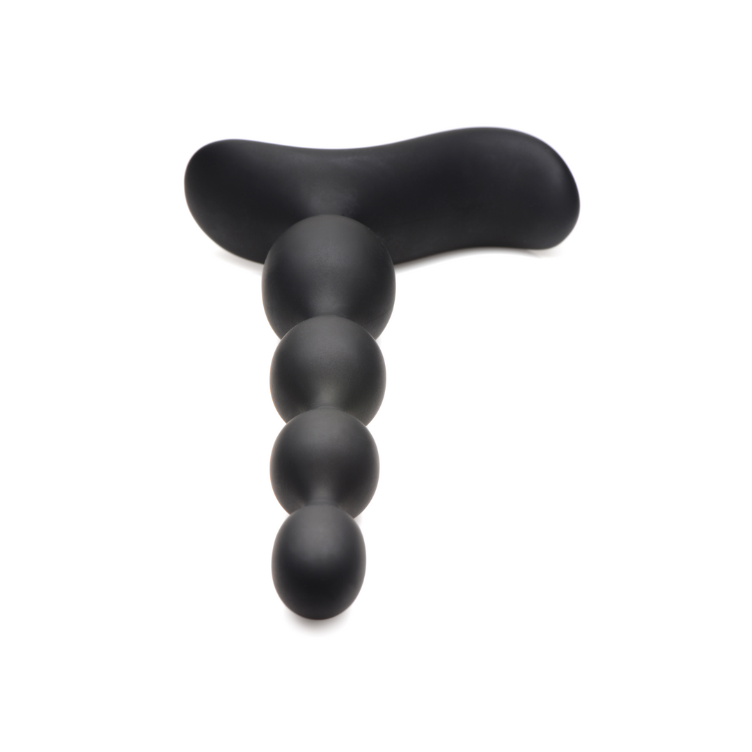 Vibrerende en E-Stim Silicone Anale Kralen met Afstandsbediening