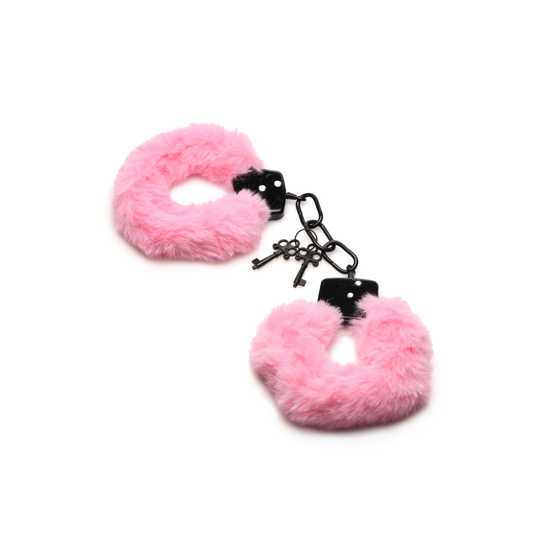 Cuffed in Fur – Furry Handcuffs – Roze