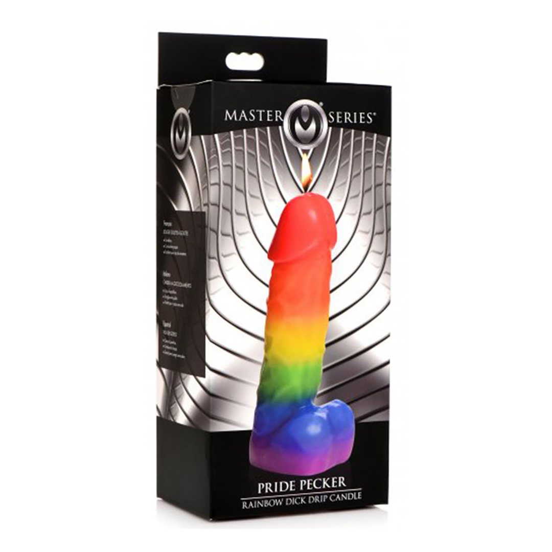 Pride Pecker – Regenboog Druipkaars