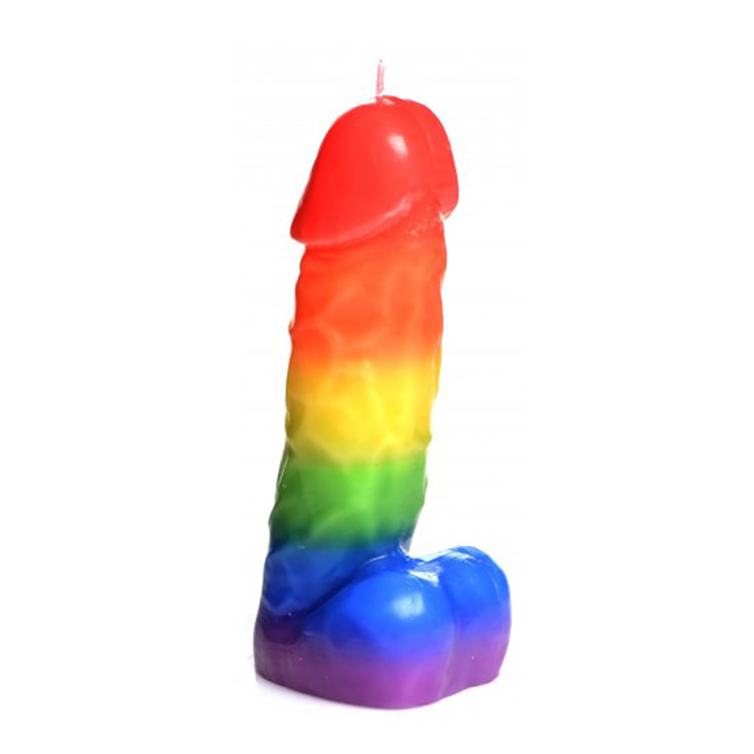 Pride Pecker – Regenboog Druipkaars