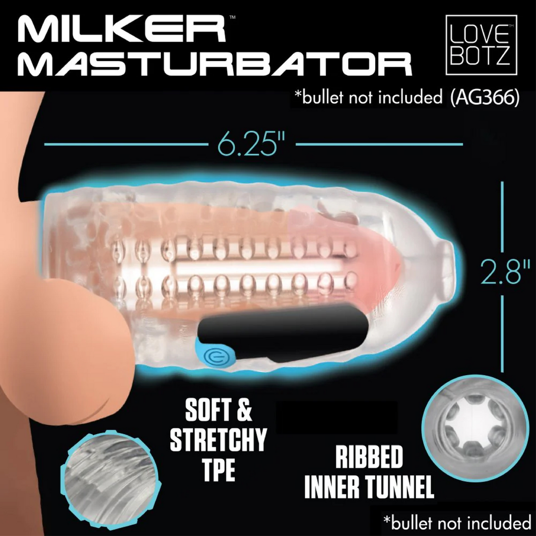 Melker TPE Masturbator – Helder