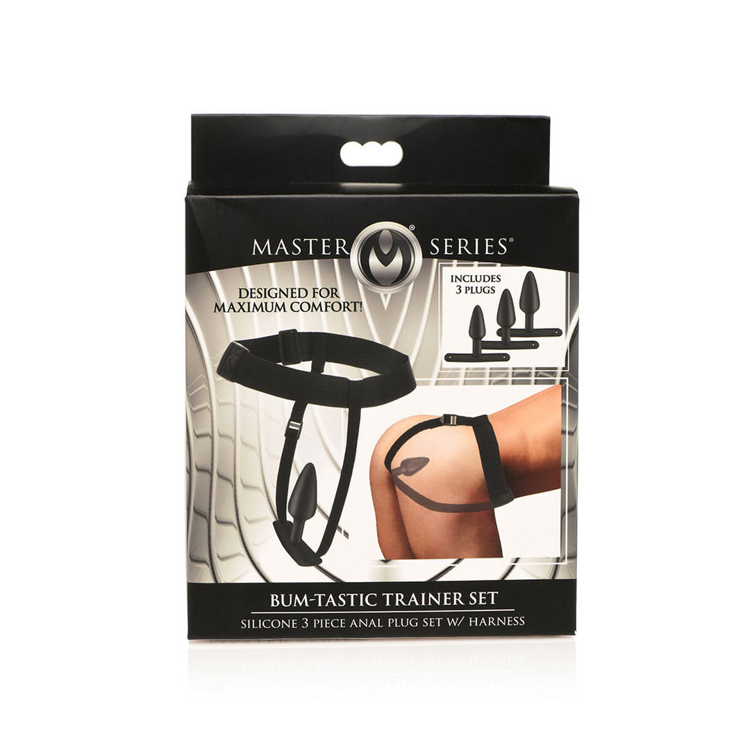 Bum-Tastic – Trainer Set Silicone 3-delige Anal Plug Set met Harness