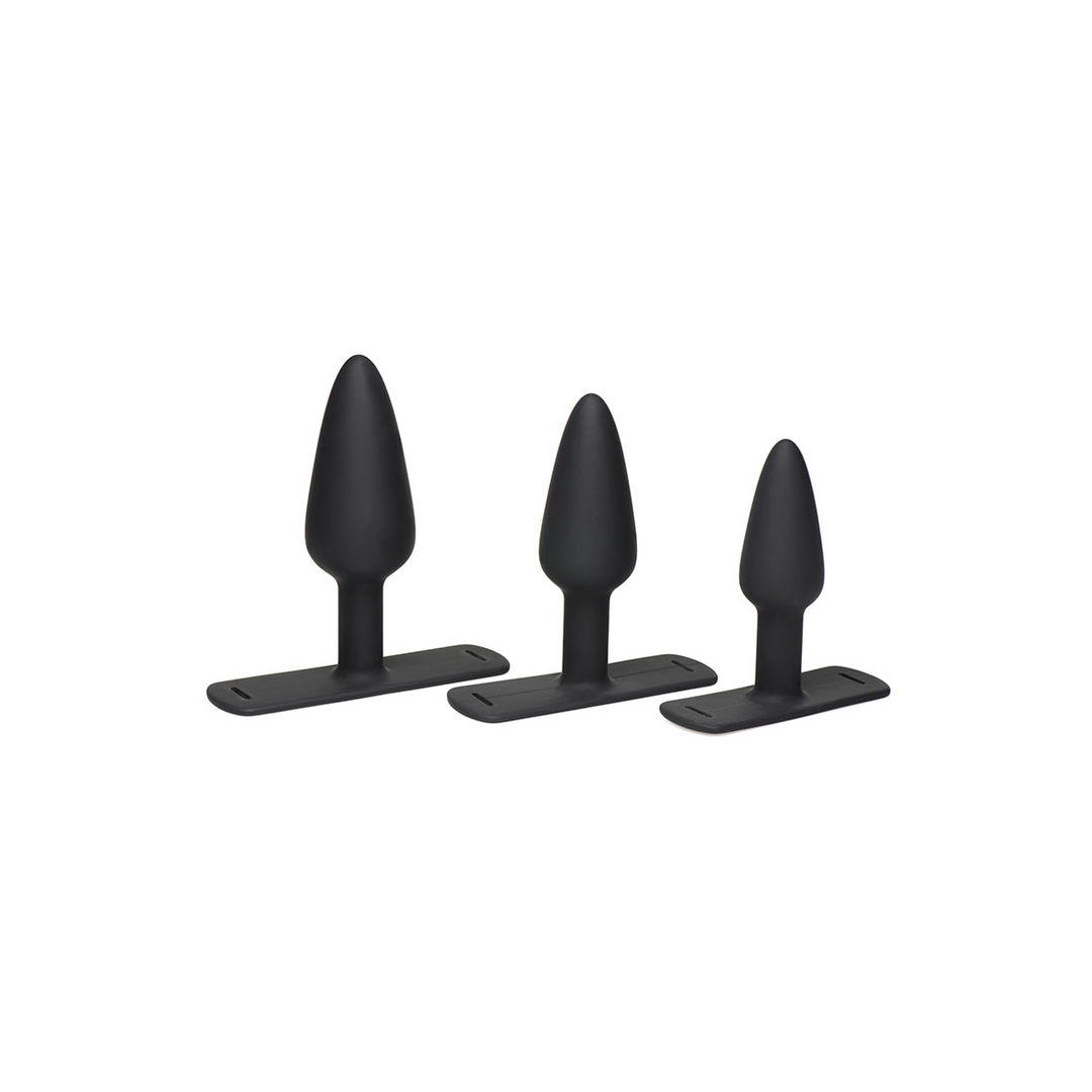 Bum-Tastic – Trainer Set Silicone 3-delige Anal Plug Set met Harness