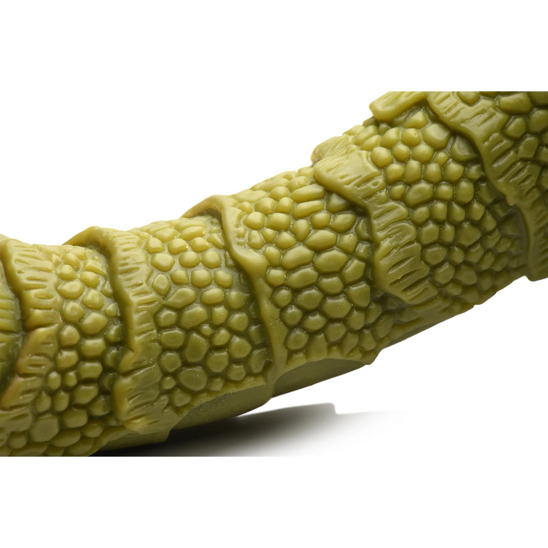 Swamp Monster Scaly Silicone Dildo – Zwart