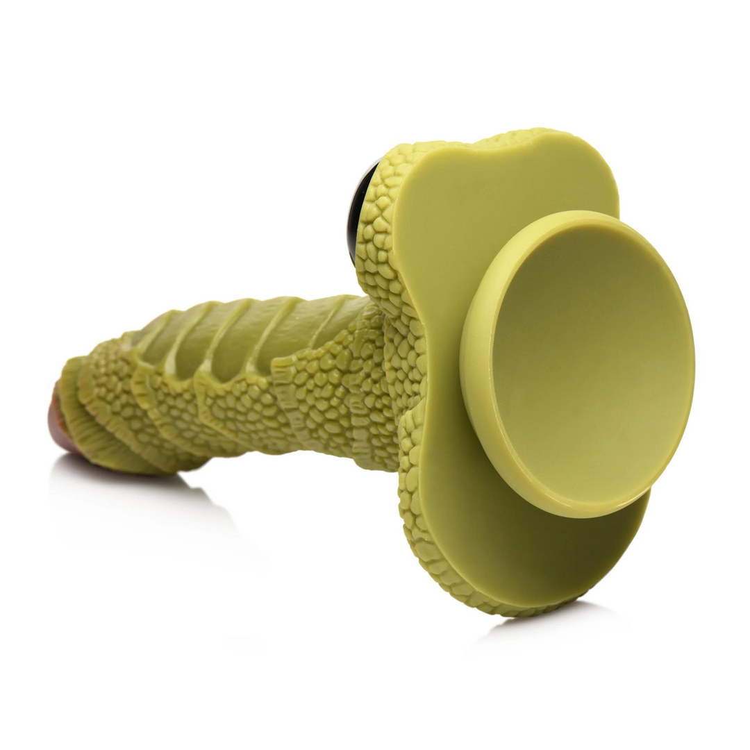 Swamp Monster Scaly Silicone Dildo – Zwart