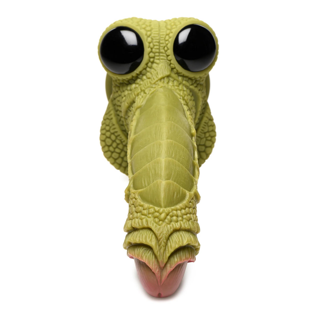 Swamp Monster Scaly Silicone Dildo – Zwart