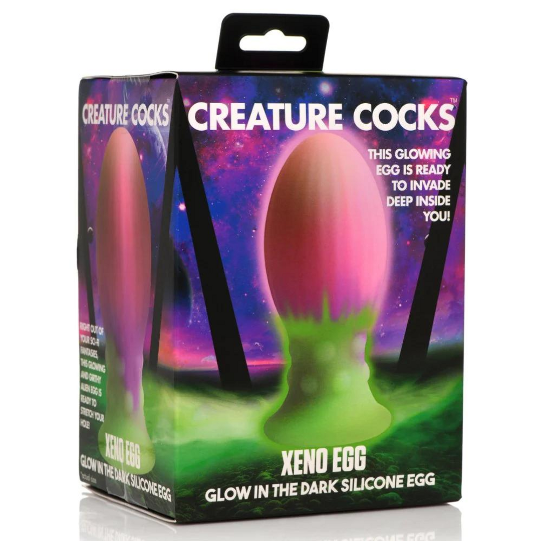 Xeno Egg – Glow in the Dark – Silicone Ei – Roze