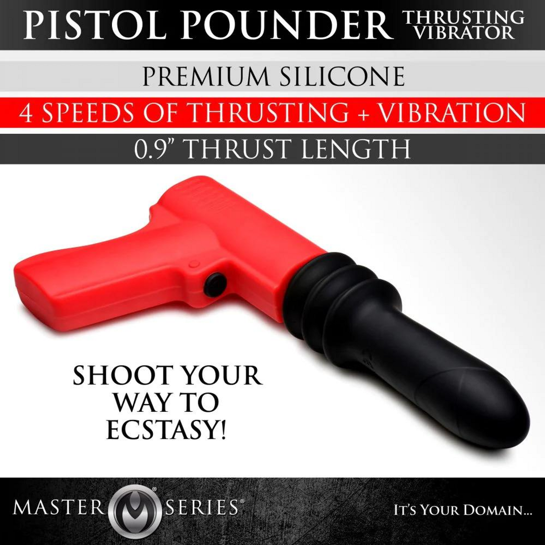 Duwende Pistola Vibrator – Rood