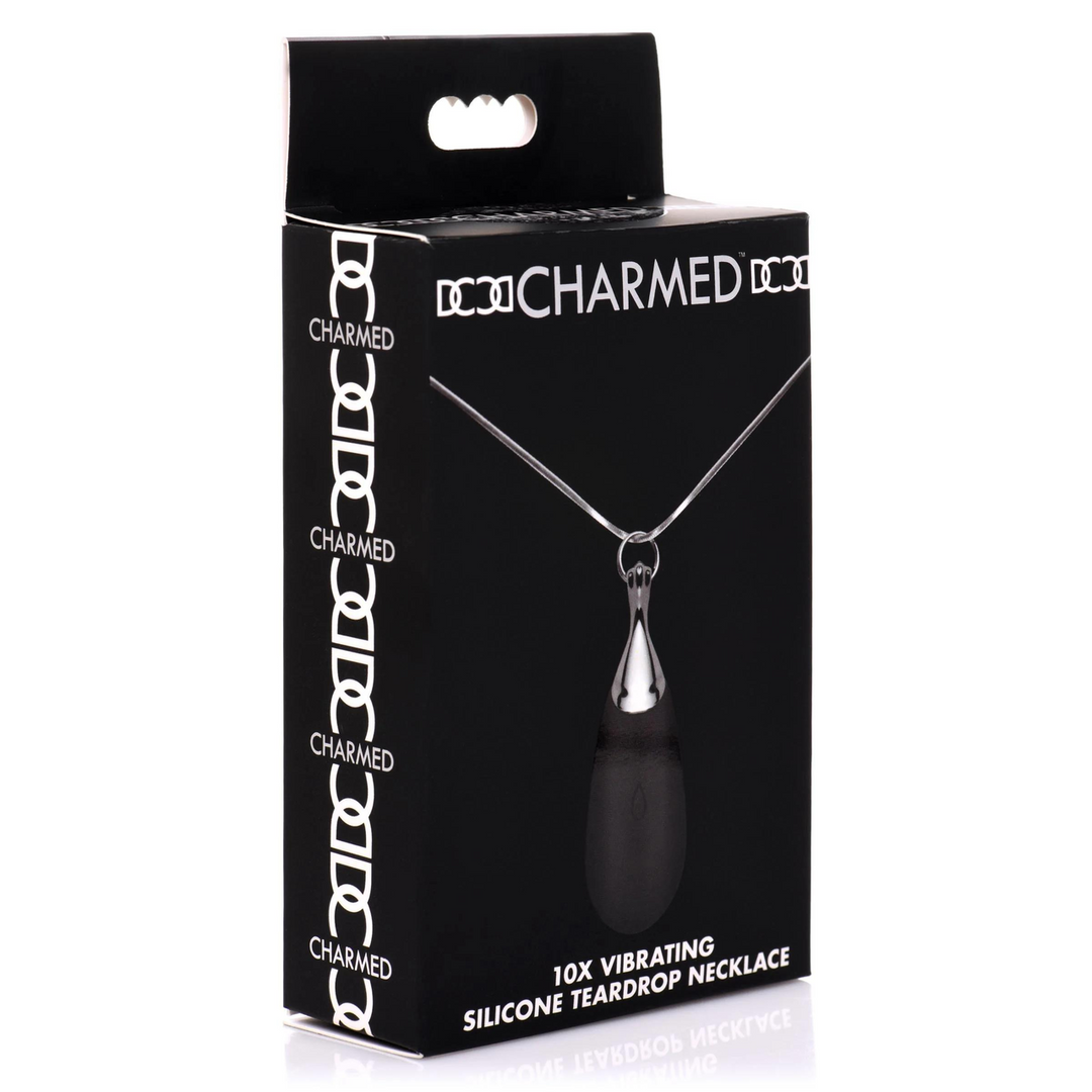 Vibrerende Silicone Druppelketting – Zwart