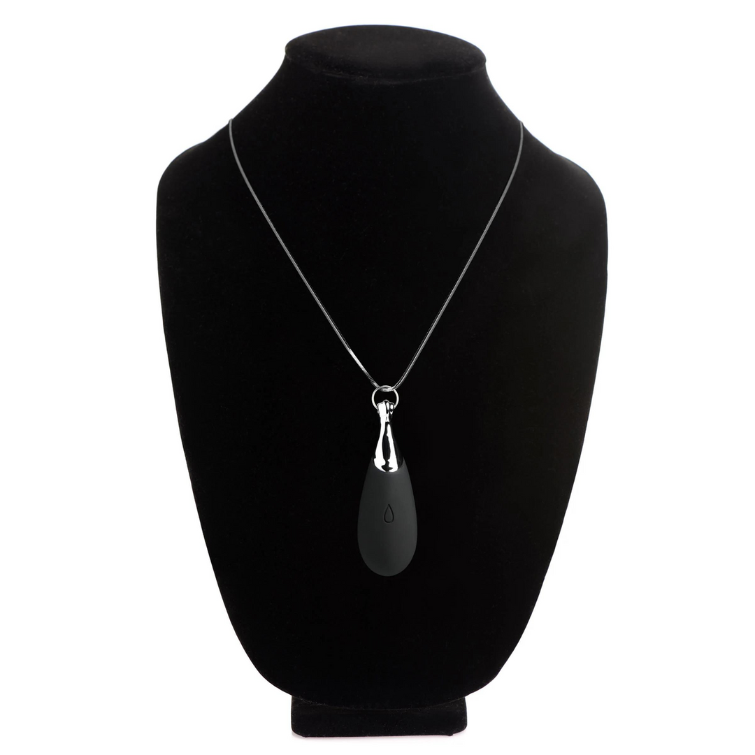 Vibrerende Silicone Druppelketting – Zwart