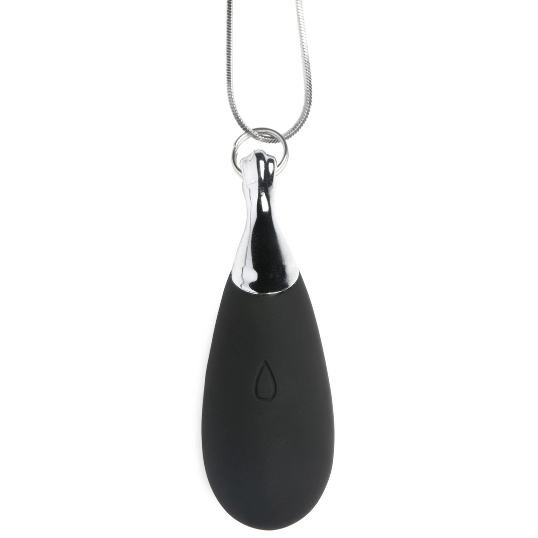 Vibrerende Silicone Druppelketting – Zwart