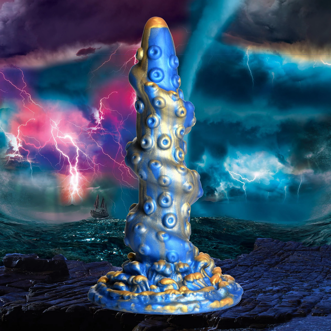 Kraken Silicone Dildo – Blauw