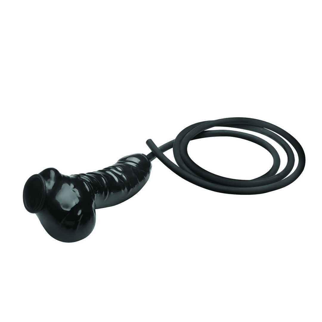 Guzzler – Realistische Penis Sheath met Tube – Zwart