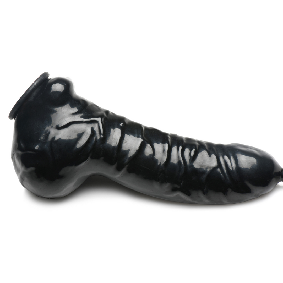 Guzzler – Realistische Penis Sheath met Tube – Zwart