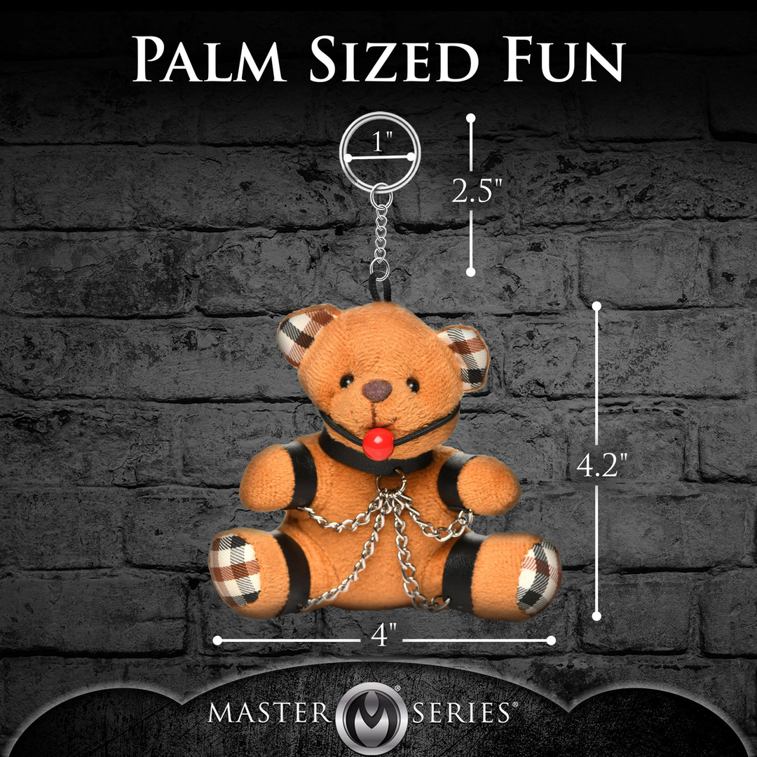 Gegeselde Teddybeer Sleutelhanger – Bruin