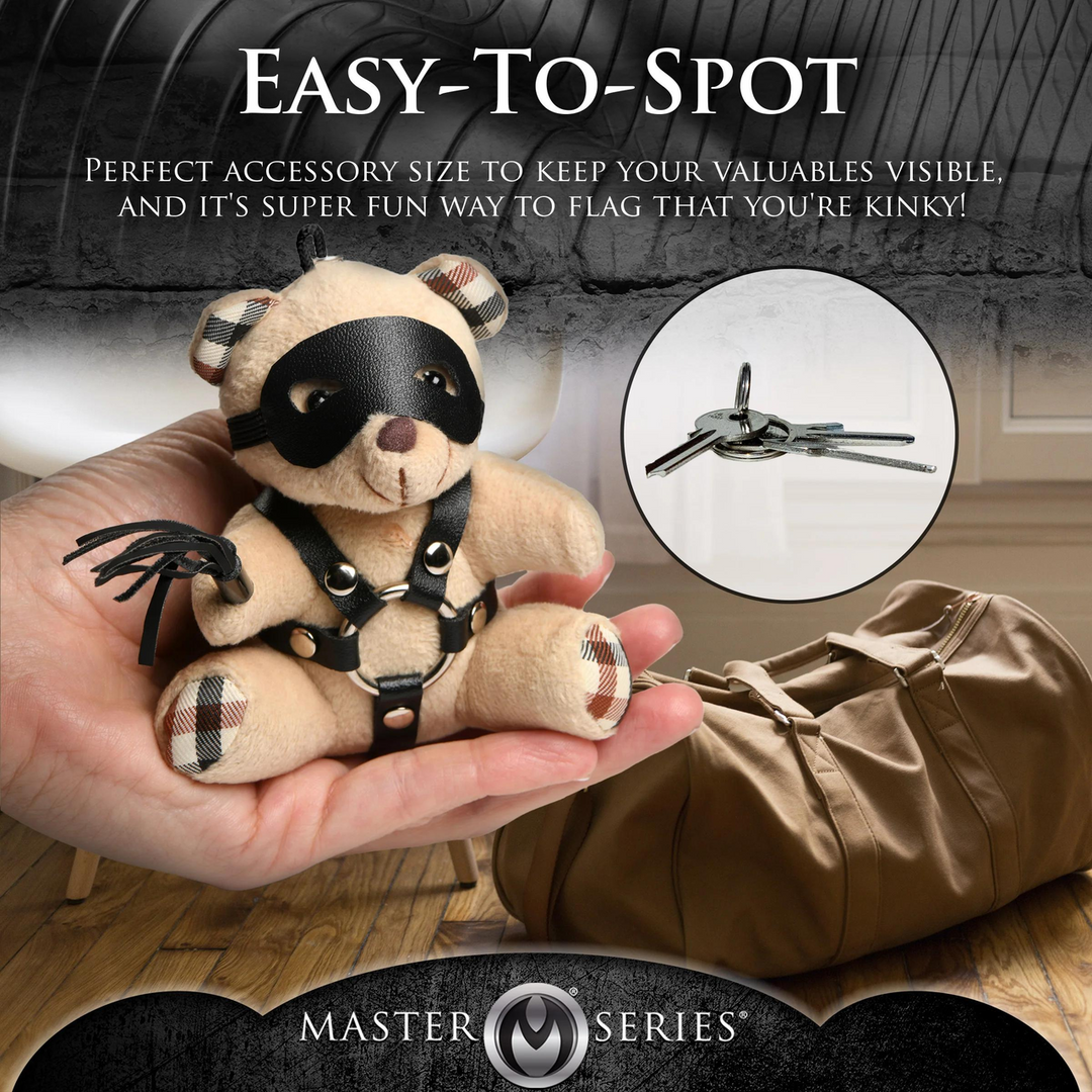 BDSM Teddy Bear Sleutelhanger – Tan