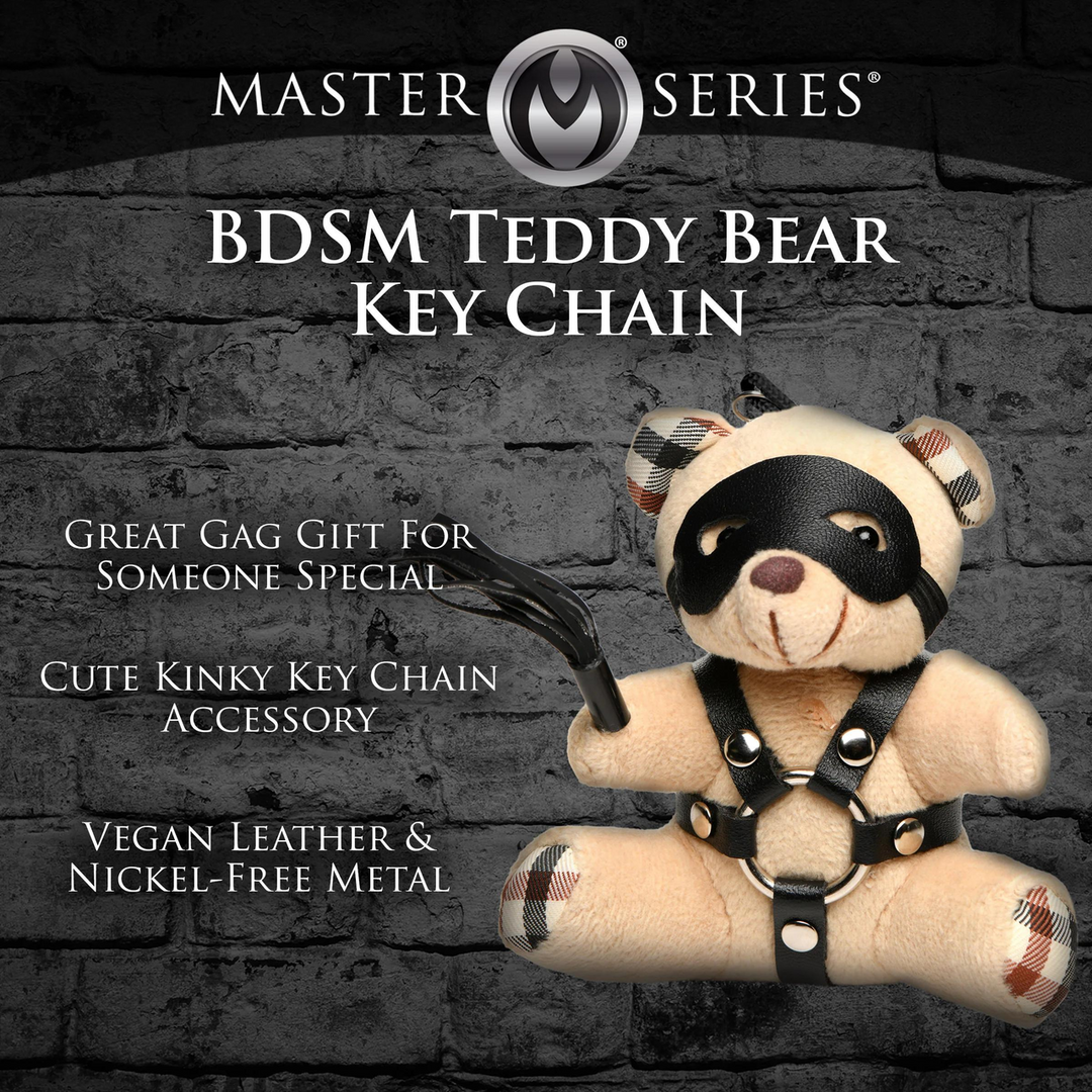 BDSM Teddy Bear Sleutelhanger – Tan