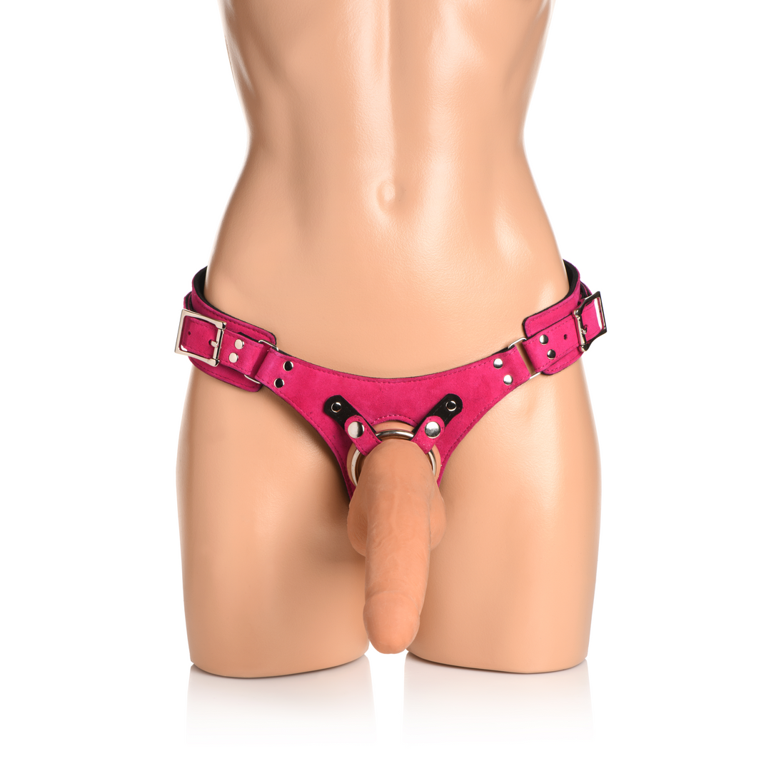 Bodice Deluxe – Leren Korset Harnas – Paars