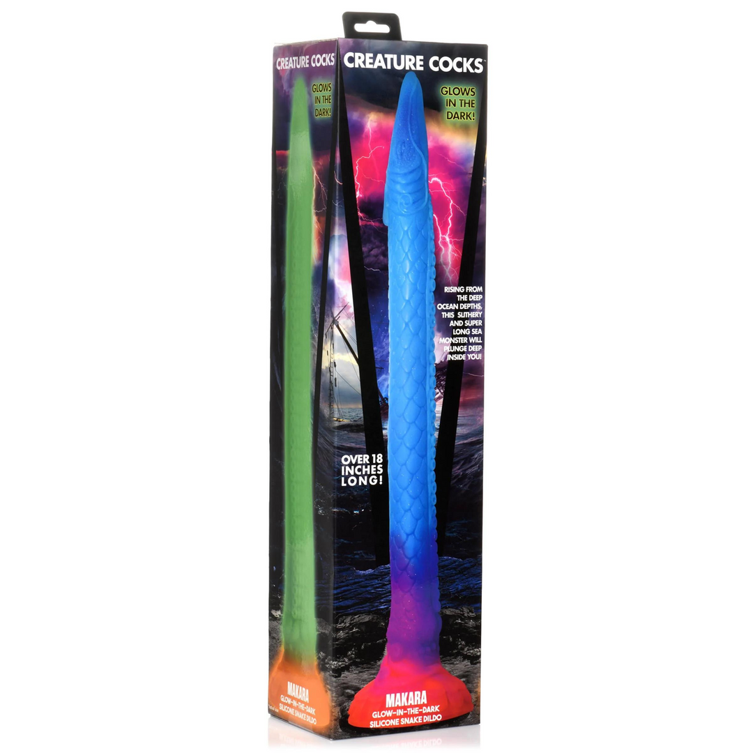 Makara – Glow in the Dark – Siliconen Slang Dildo