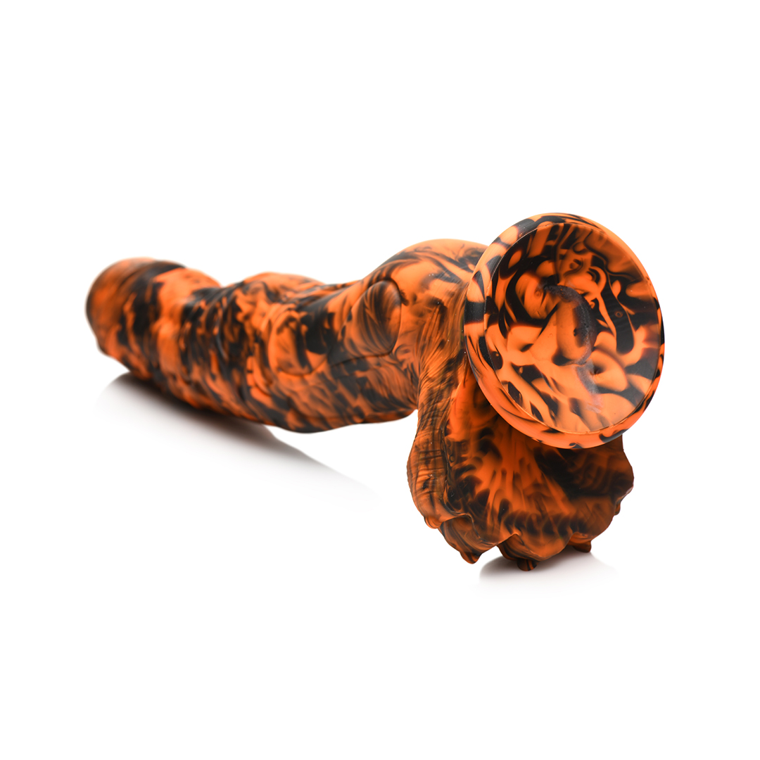 Sabretooth – Silicone Dildo – Oranje/Zwart