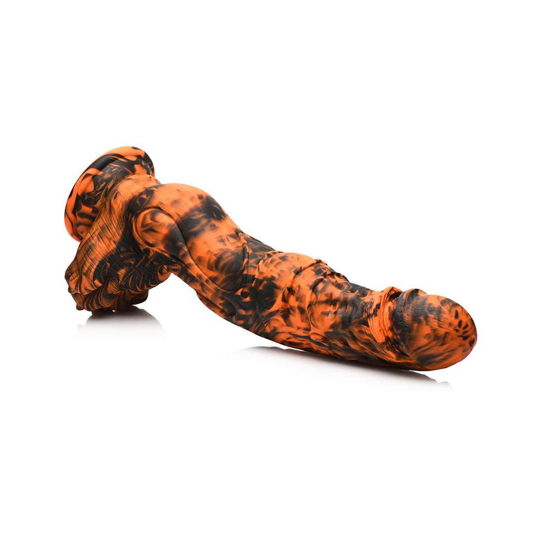 Sabretooth – Silicone Dildo – Oranje/Zwart