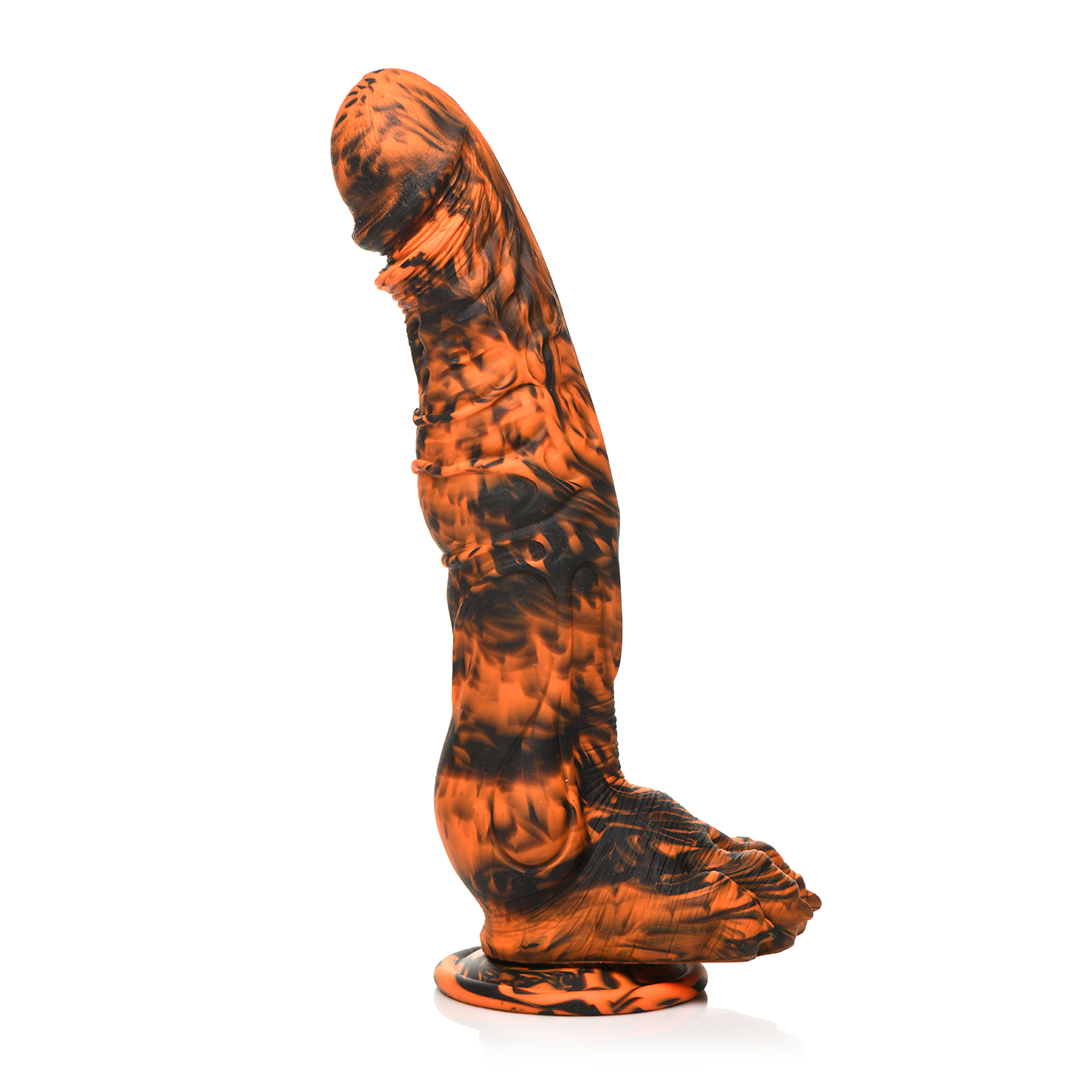 Sabretooth - Dildo de silicona - Naranja/Negro