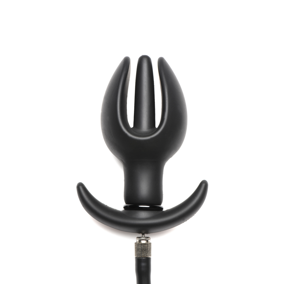 Bad Buoy Anchor – Opblaasbare Siliconen Anale Plug – Zwart