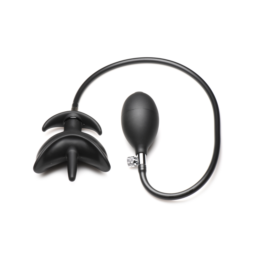 Bad Buoy Anchor – Opblaasbare Siliconen Anale Plug – Zwart