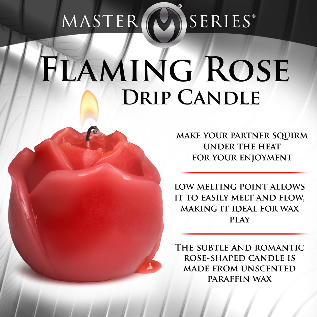 Flaming Rose – Druipkaars – Rood