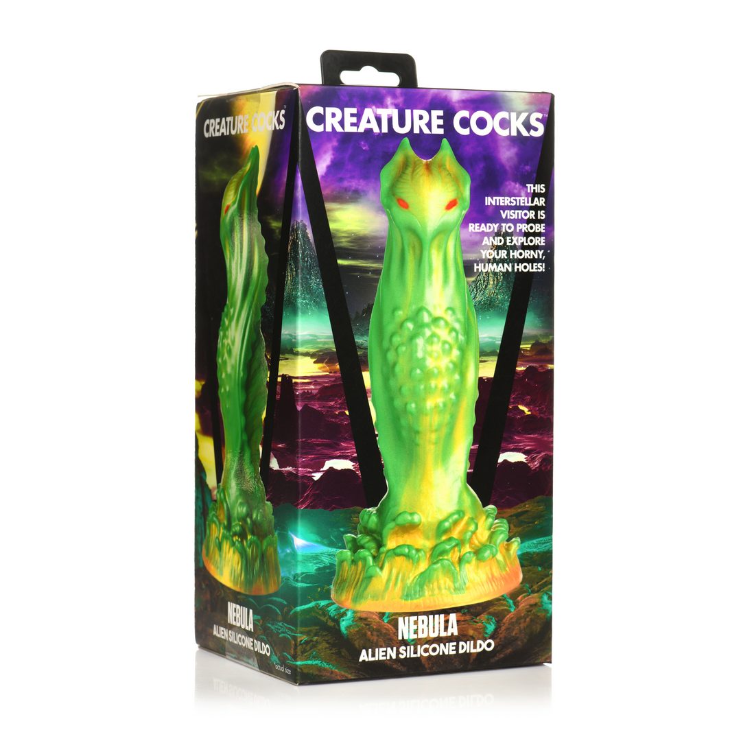 Nebula – Alien Siliconen Dildo – Groen