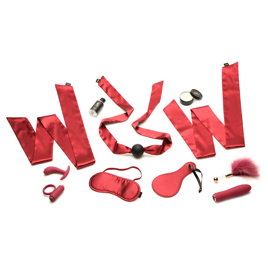 Lover’s Bondage Massage Set – Rood