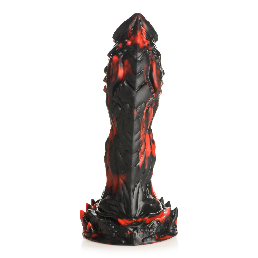 Grim Reaper – Siliconen Dildo – Rood/Zwart