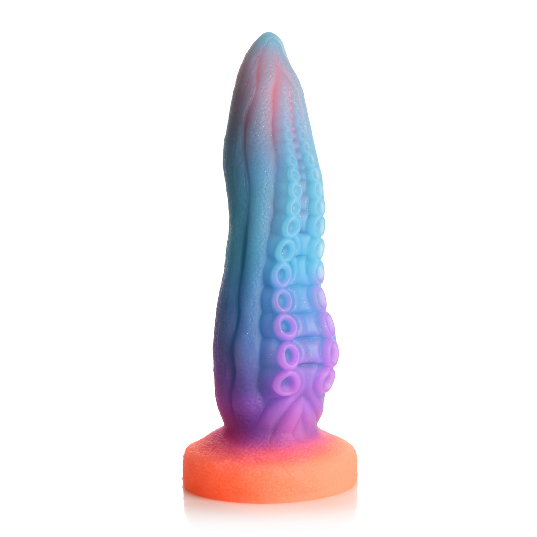 Tenta-Cock - Dildo de Silicona que Brilla en la Oscuridad