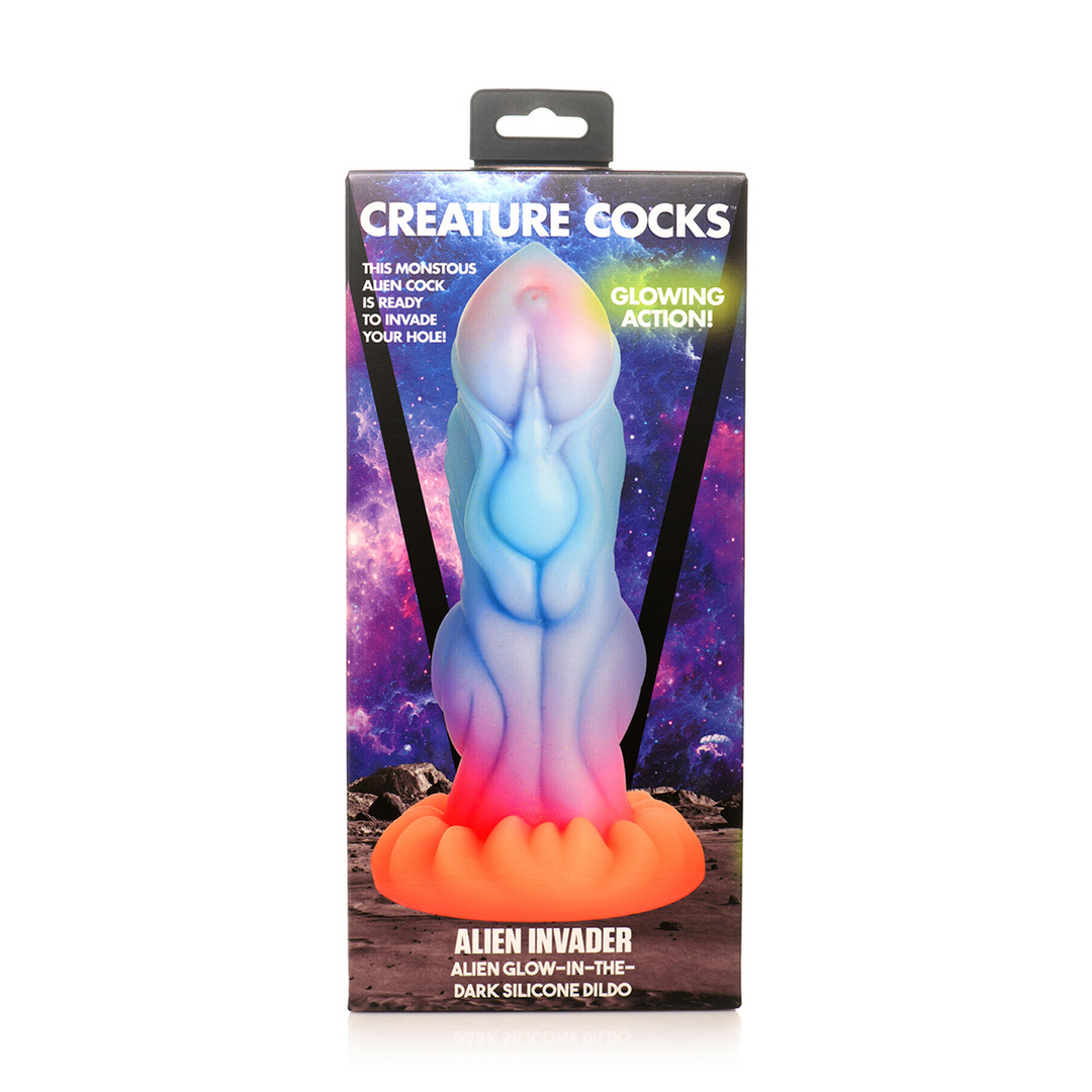 Alien Indringer – Alien Glow-in-the-Dark Siliconen Dildo