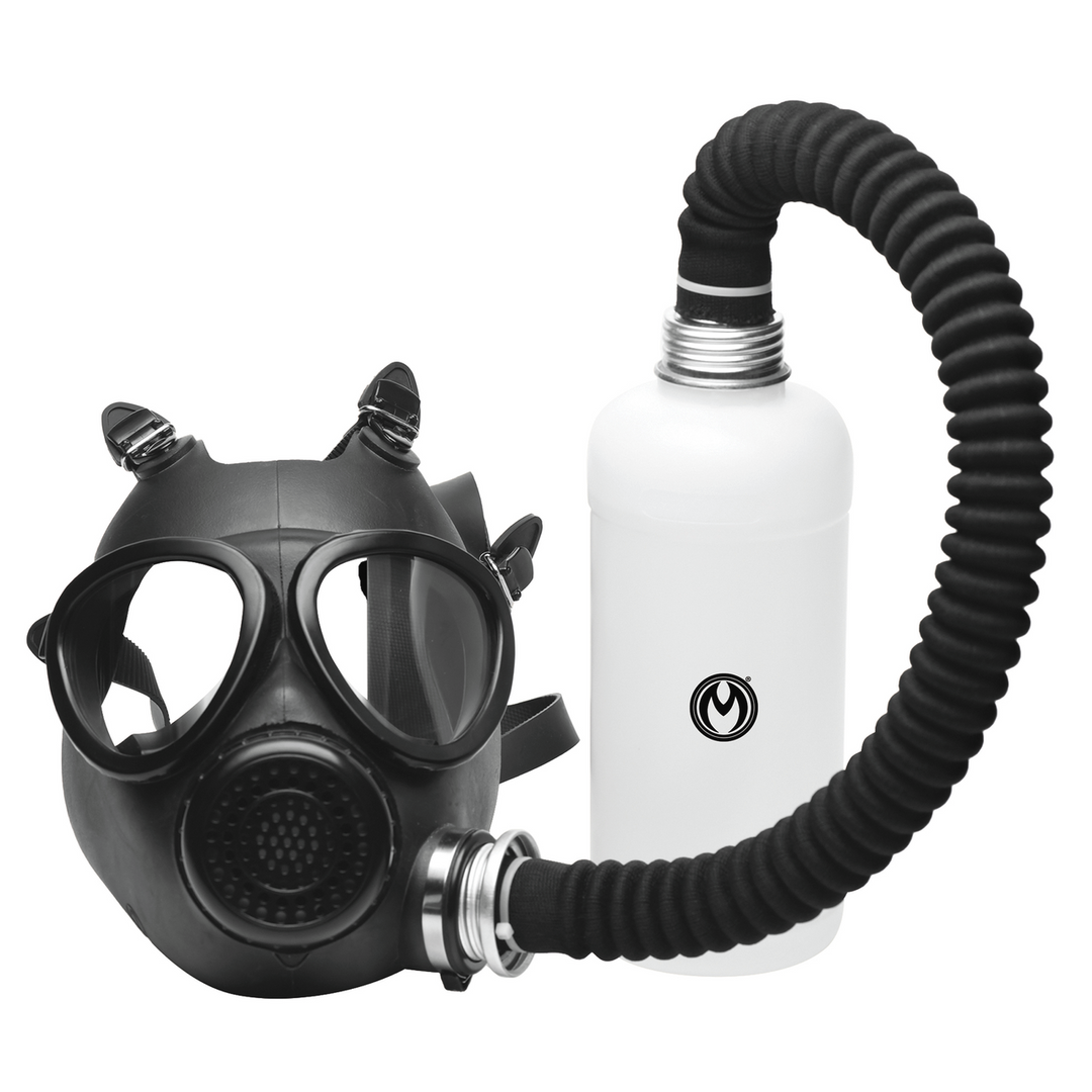 Inhalator – Gasmasker met Fles – Zwart