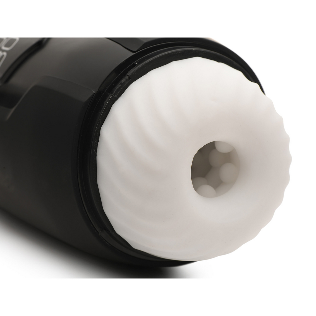 De Milker Max – 14X Duwende en Vibrerende Masturbator – Zwart