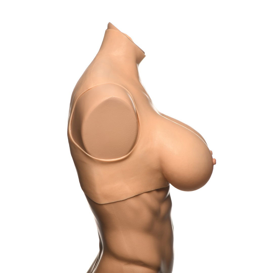 Perky Pair G-Cup Silicone Borsten – Vlees