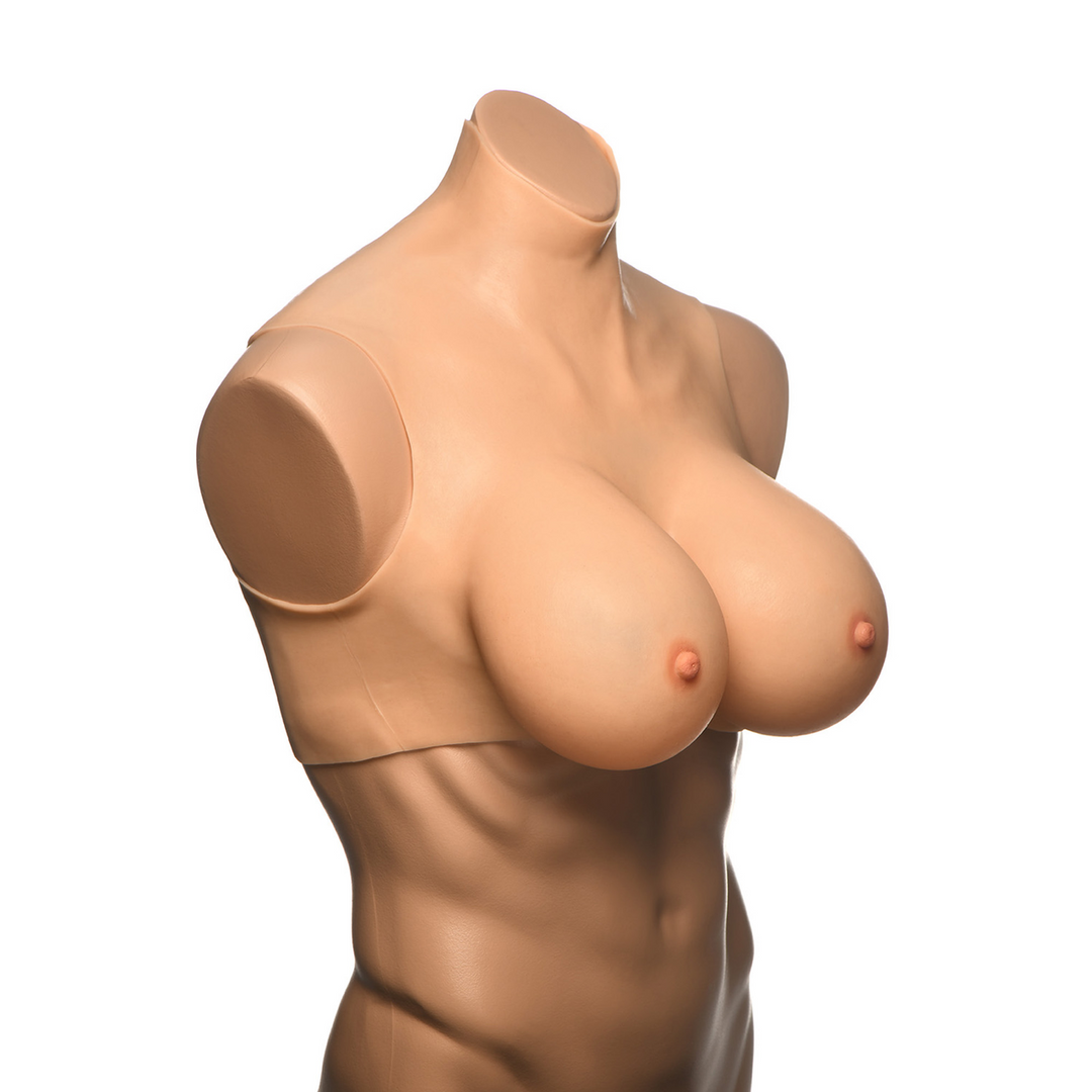 Perky Pair G-Cup Silicone Borsten – Vlees