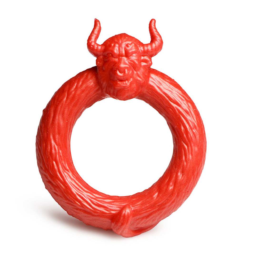 Beast Mode – Siliconen Cockring – Rood