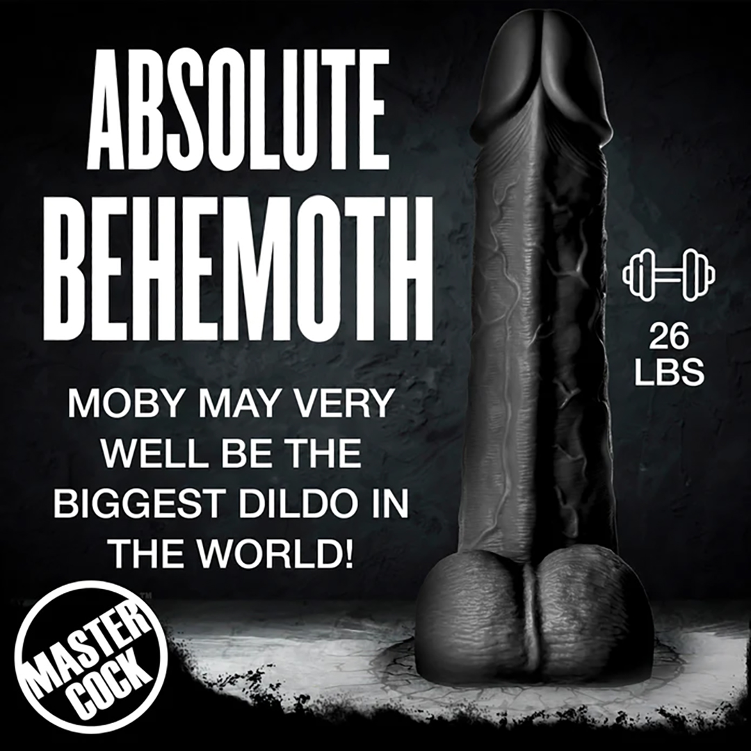 Moby Super Dildo – 2 ft / 60 cm – Zwart